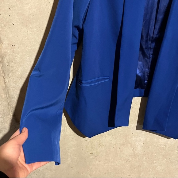 G by Giuliana Rancic Women's Royal Blue Blazer Size M Open Front - Picture 2 of 12